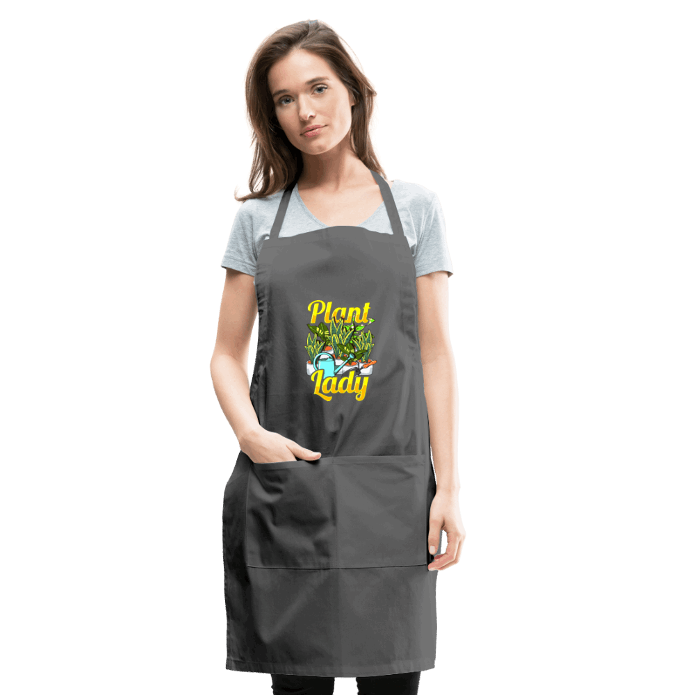 Plant Lady Adjustable Apron - charcoal