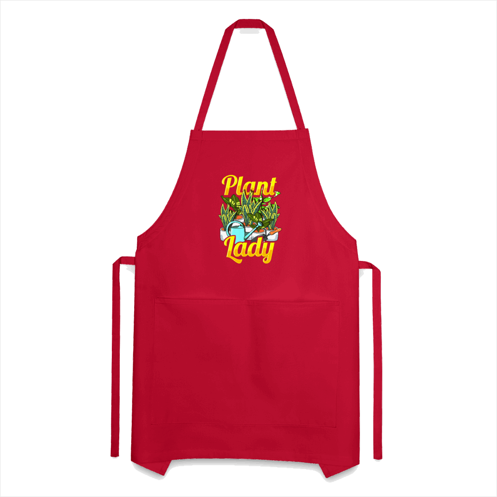 Plant Lady Adjustable Apron - red