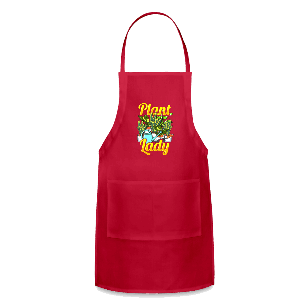 Plant Lady Adjustable Apron - red