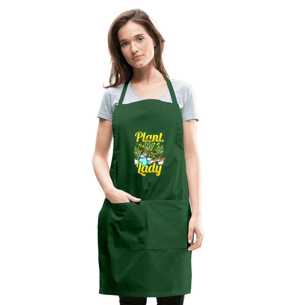 Plant Lady Adjustable Apron - forest green