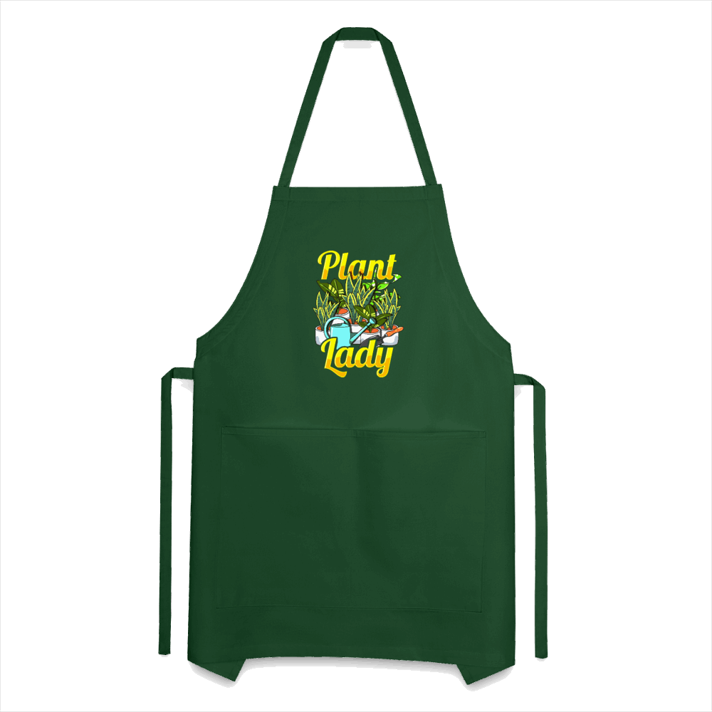 Plant Lady Adjustable Apron - forest green