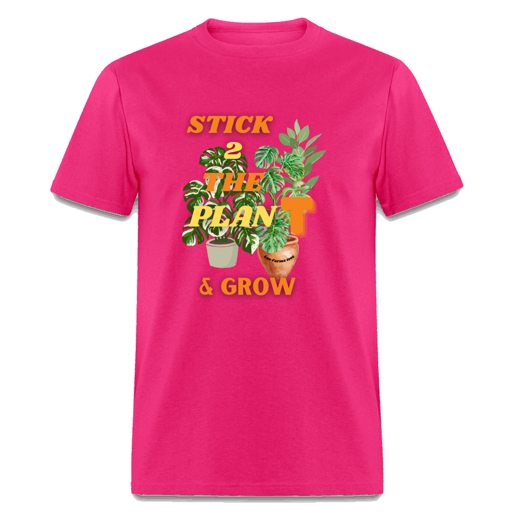 STICK 2 THE PlanT Unisex Classic T-Shirt - fuchsia