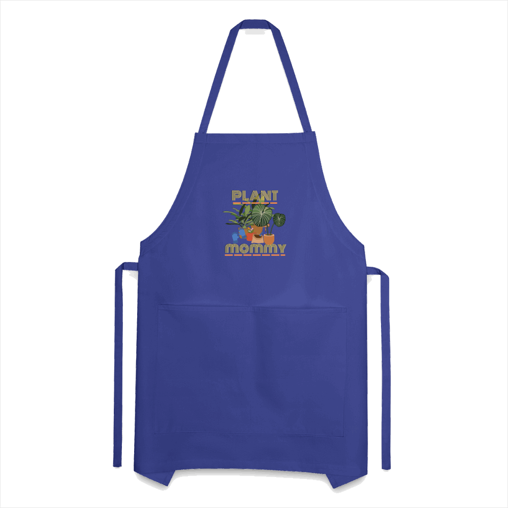 Plant Mommy Heavy Blend Shop Luv Farms Adjustable Apron - royal blue