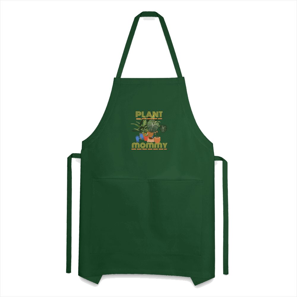 Plant Mommy Heavy Blend Shop Luv Farms Adjustable Apron - forest green