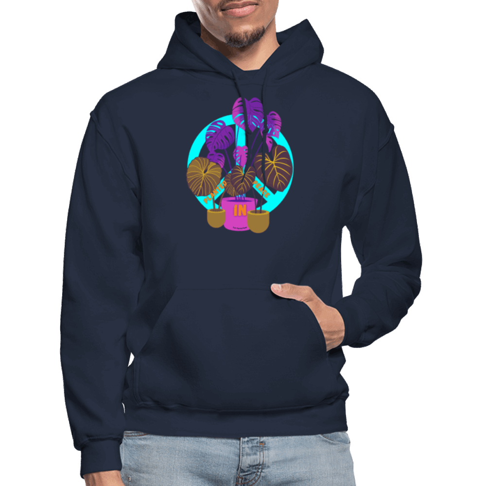 Planted In Peace Gildan Heavy Blend Adult Hoodie - navy