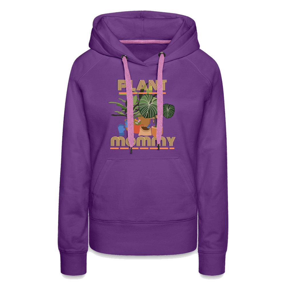 Plant Mommy Women’s Premium Hoodie - purple 