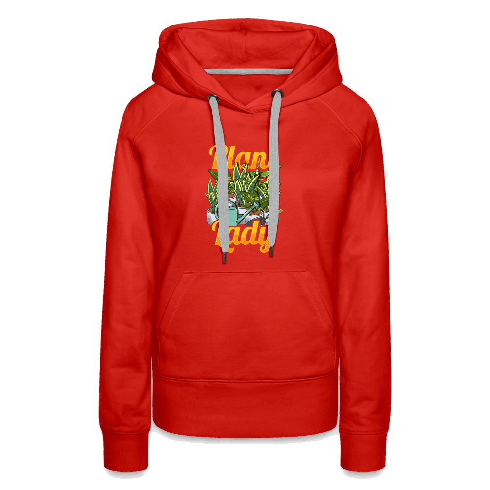 Plant lady Women’s Premium Hoodie - red