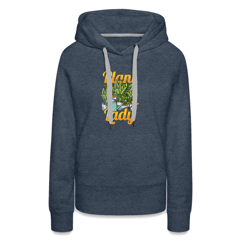 Plant lady Women’s Premium Hoodie - heather denim