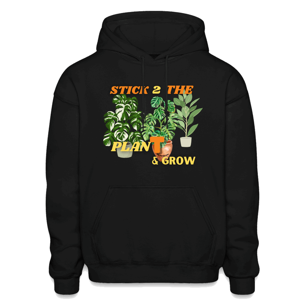 Stick 2 The PlanT & Grow Gildan Heavy Blend Adult Hoodie - black