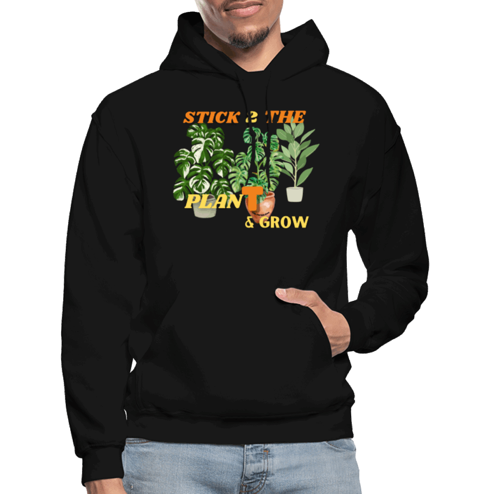 Stick 2 The PlanT & Grow Gildan Heavy Blend Adult Hoodie - black