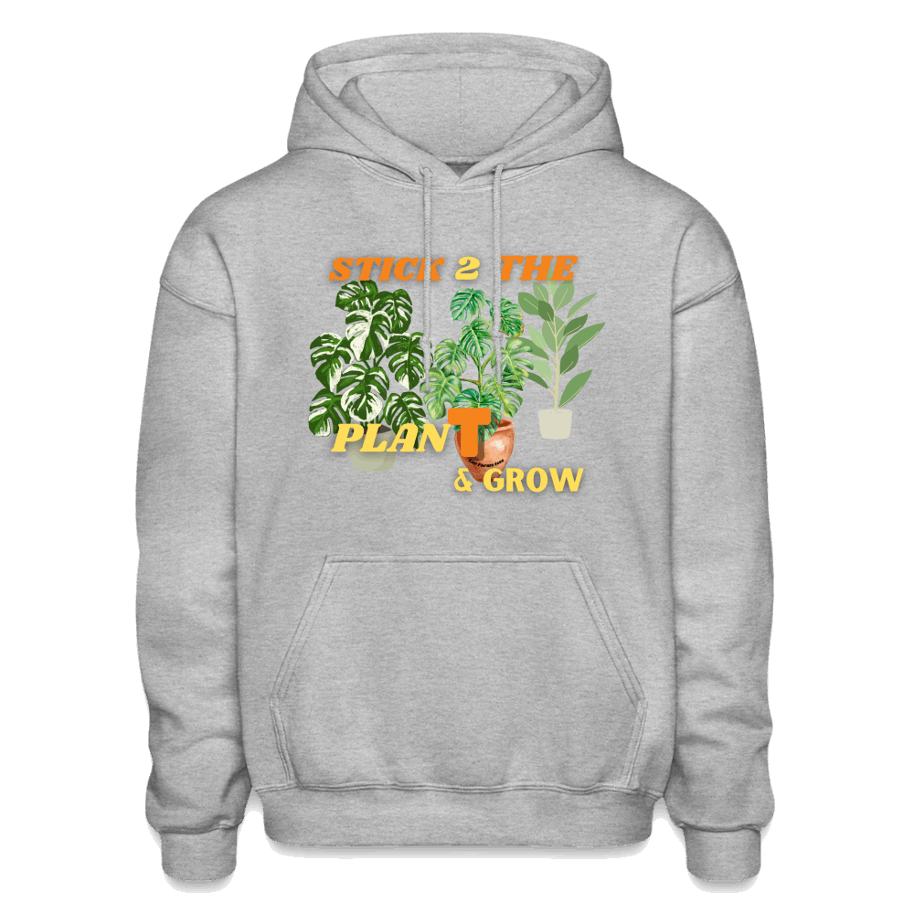 Stick 2 The PlanT & Grow Gildan Heavy Blend Adult Hoodie - heather gray