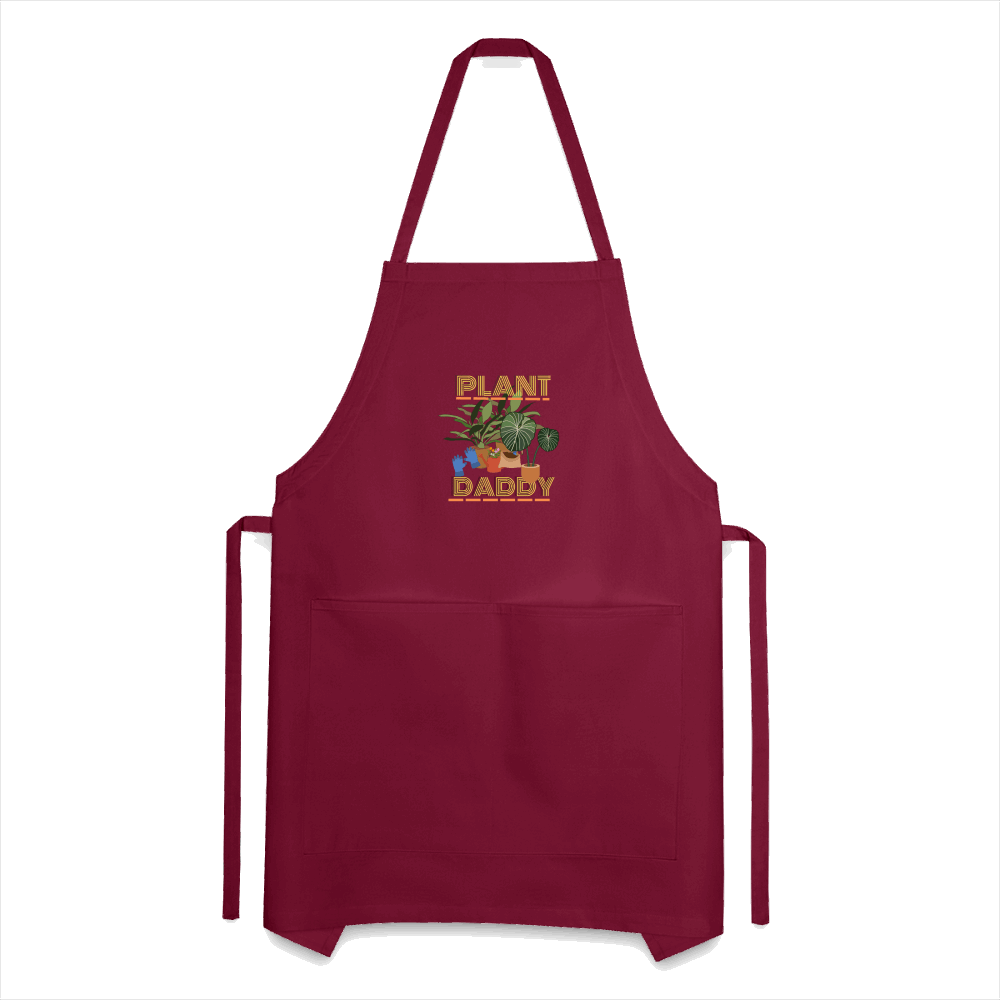 Plant Daddy Luv Farms Adjustable Apron - burgundy