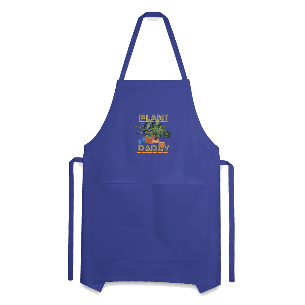 Plant Daddy Luv Farms Adjustable Apron - royal blue