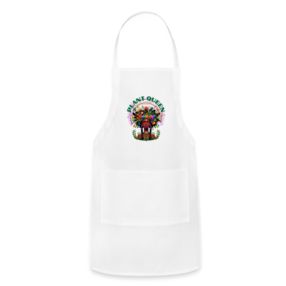 PLANT QUEEN SEASON #7 Heavy Duty Apron - white