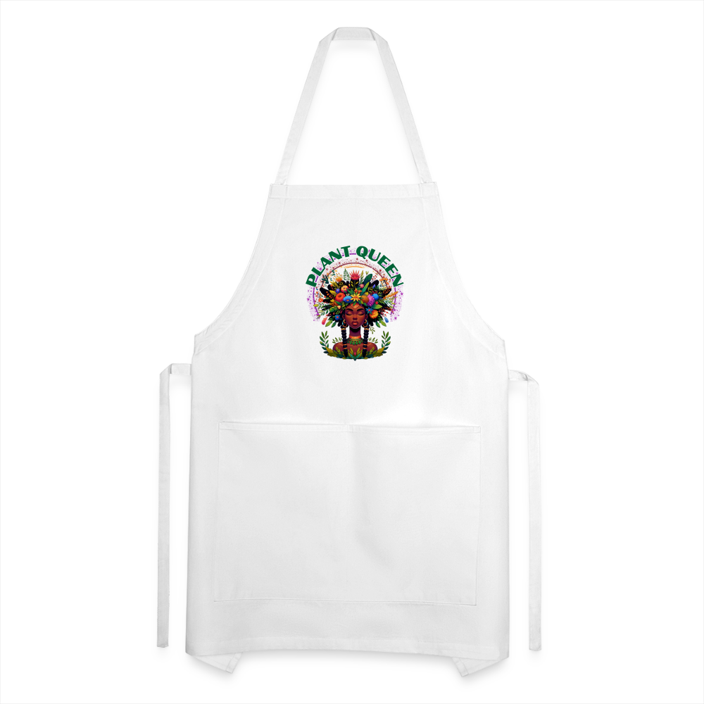 PLANT QUEEN SEASON #7 Heavy Duty Apron - white