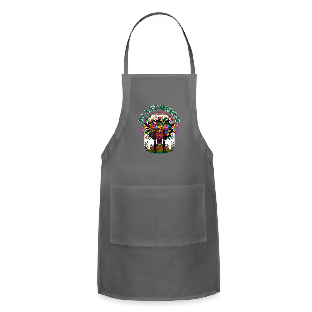 PLANT QUEEN SEASON #7 Heavy Duty Apron - charcoal