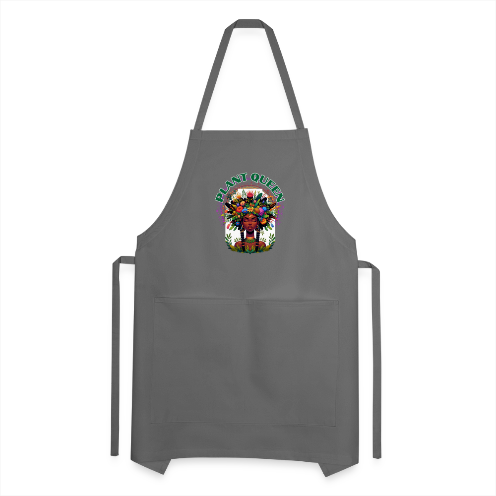 PLANT QUEEN SEASON #7 Heavy Duty Apron - charcoal