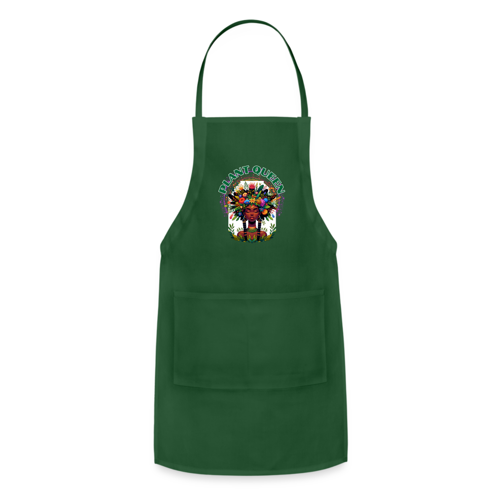 PLANT QUEEN SEASON #7 Heavy Duty Apron - forest green