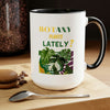 'Botany Plants lately" Two-Tone Coffee Mugs, 15oz - SHOP LUV FARMS