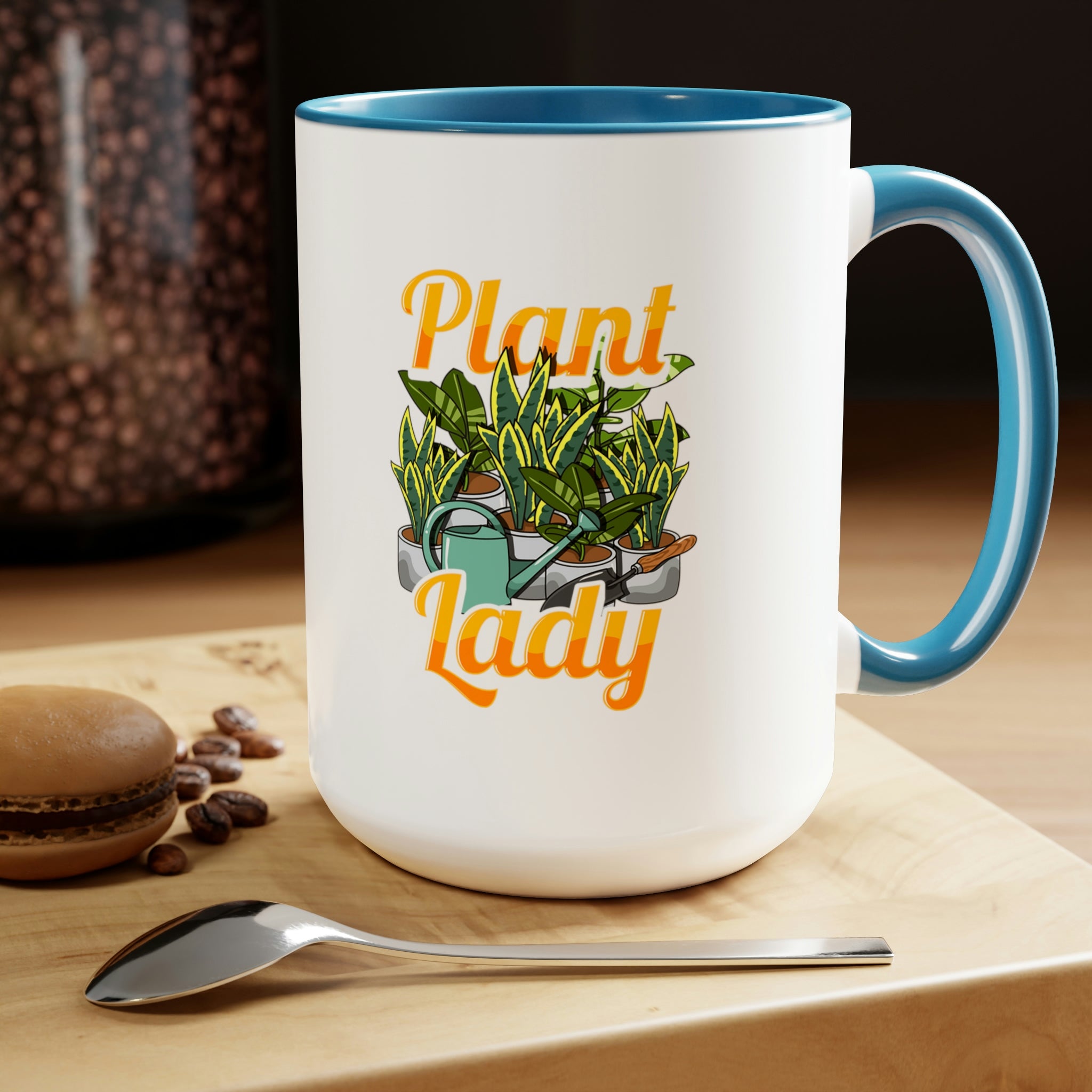 "Plant Lady' Two-Tone Coffee Mugs, 15oz - SHOP LUV FARMS