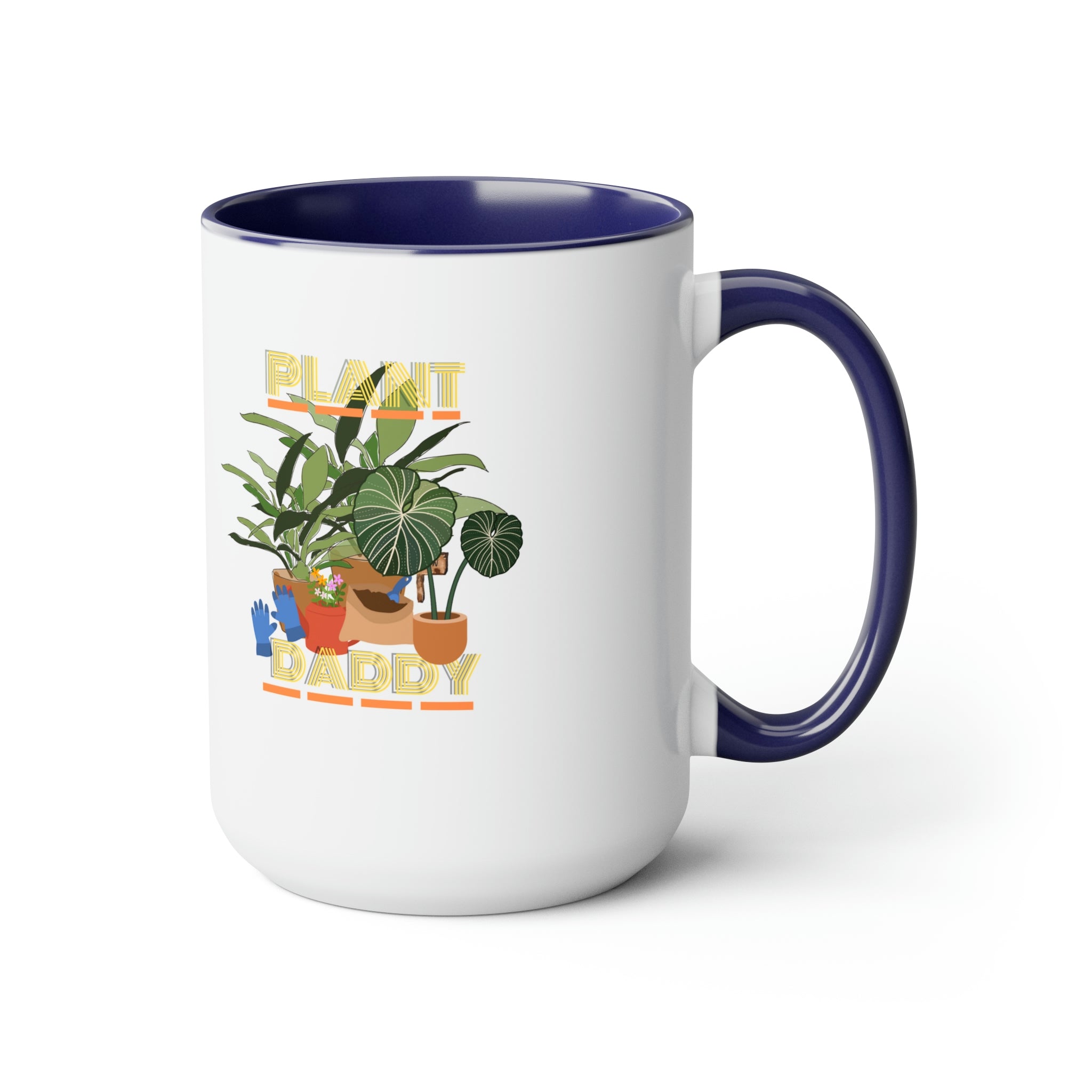 "Plant Daddy" LUV FARMS DesignsTwo-Tone Coffee Mugs, 15oz - SHOP LUV FARMS