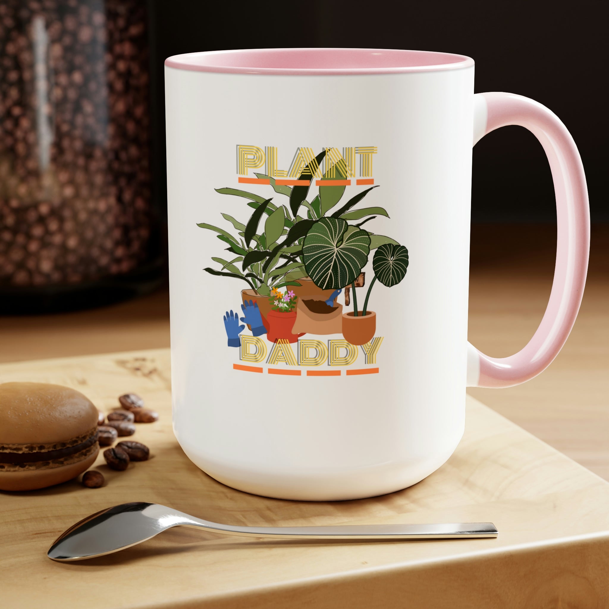 "Plant Daddy" LUV FARMS DesignsTwo-Tone Coffee Mugs, 15oz - SHOP LUV FARMS