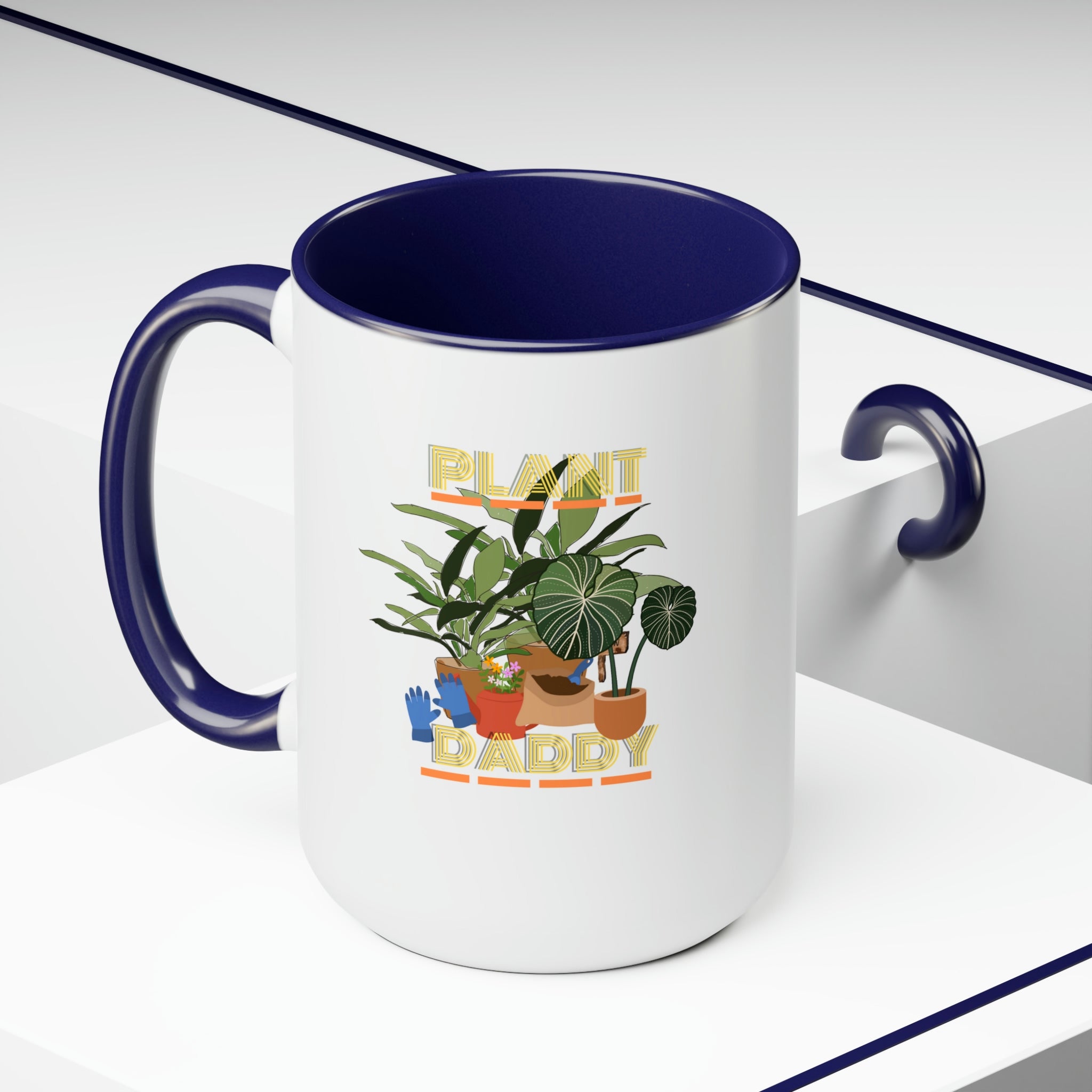 "Plant Daddy" LUV FARMS DesignsTwo-Tone Coffee Mugs, 15oz - SHOP LUV FARMS