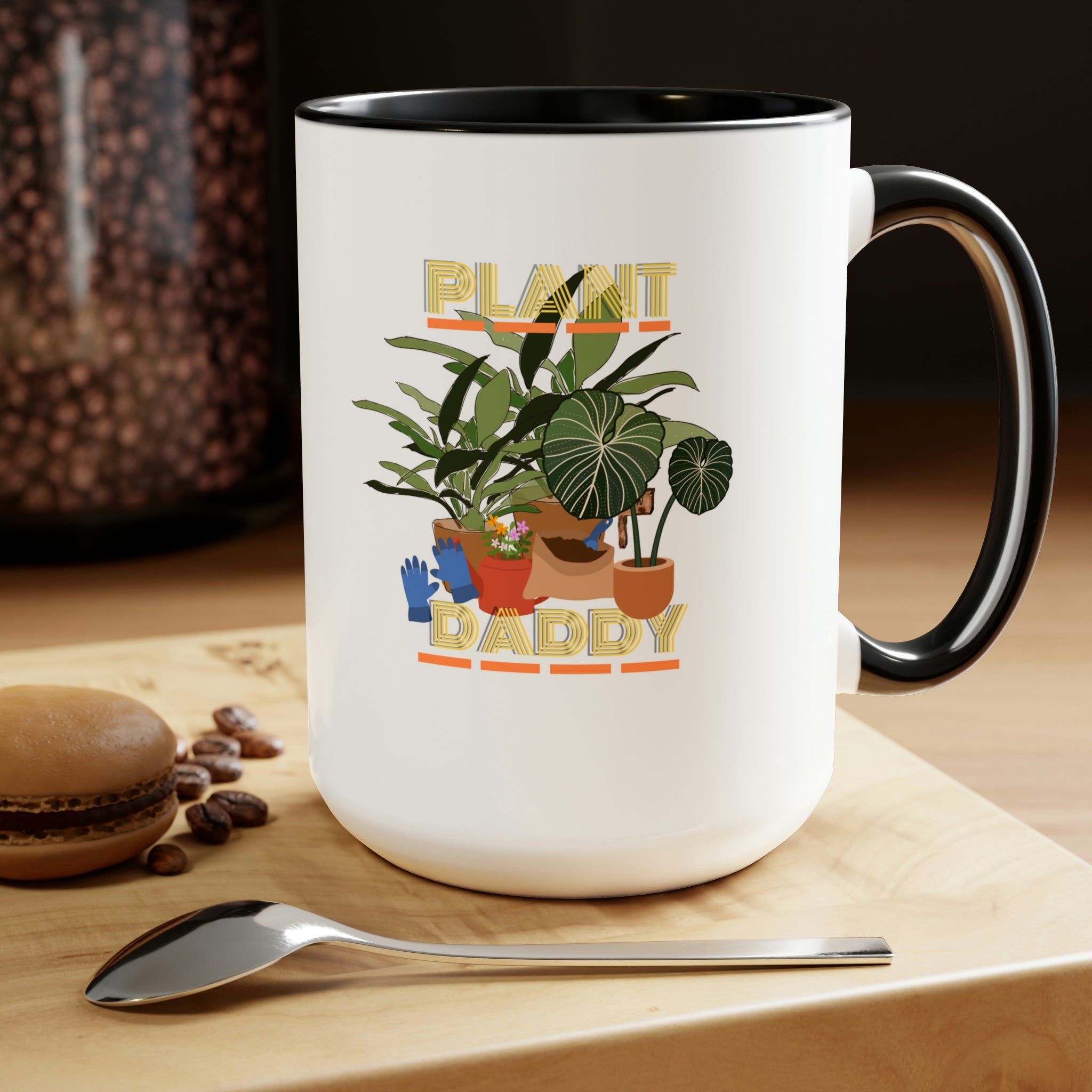 "Plant Daddy" LUV FARMS DesignsTwo-Tone Coffee Mugs, 15oz - SHOP LUV FARMS