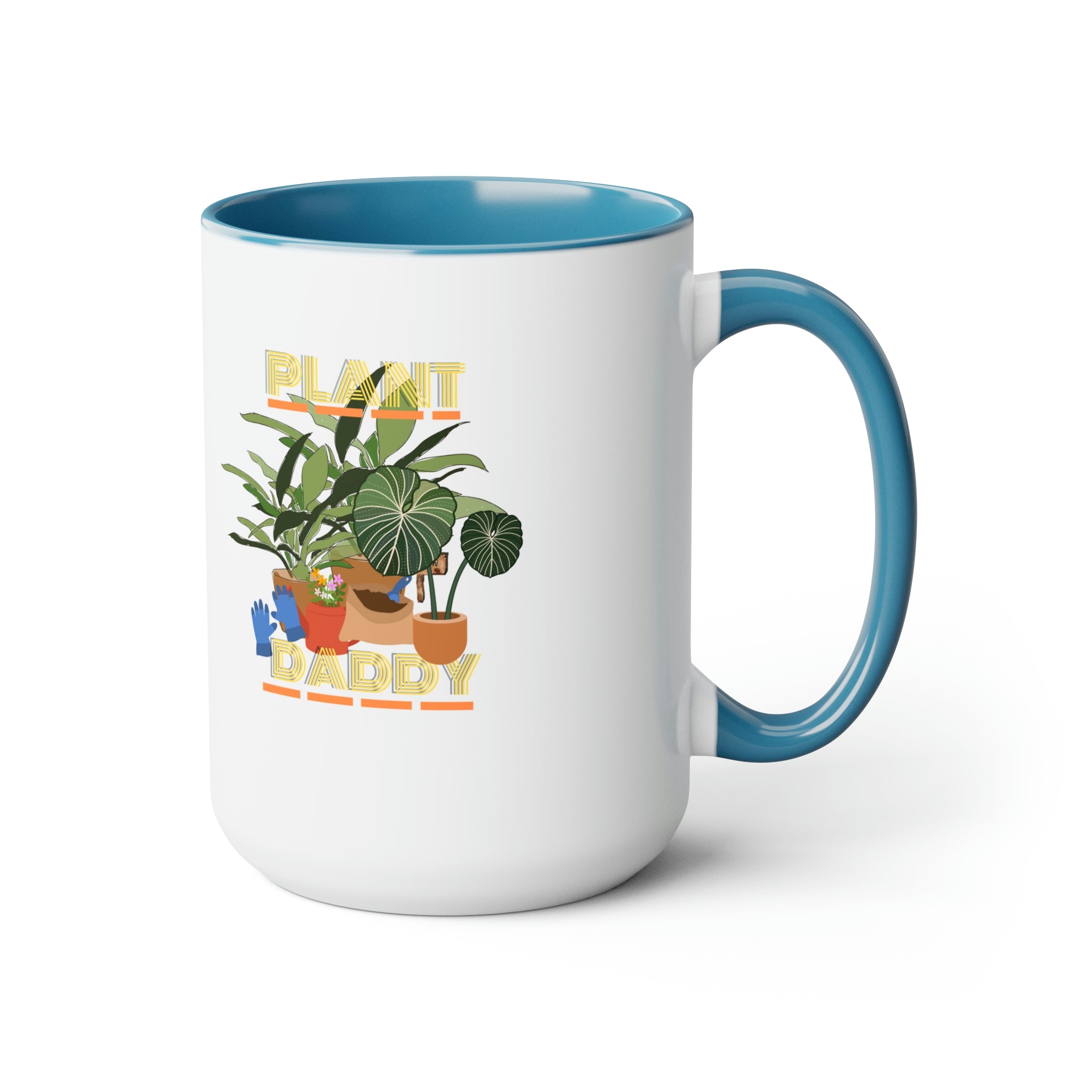 "Plant Daddy" LUV FARMS DesignsTwo-Tone Coffee Mugs, 15oz - SHOP LUV FARMS