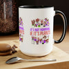 "It's Not Hoarding If It's Plants" Two-Tone Coffee Mugs, 15oz - SHOP LUV FARMS