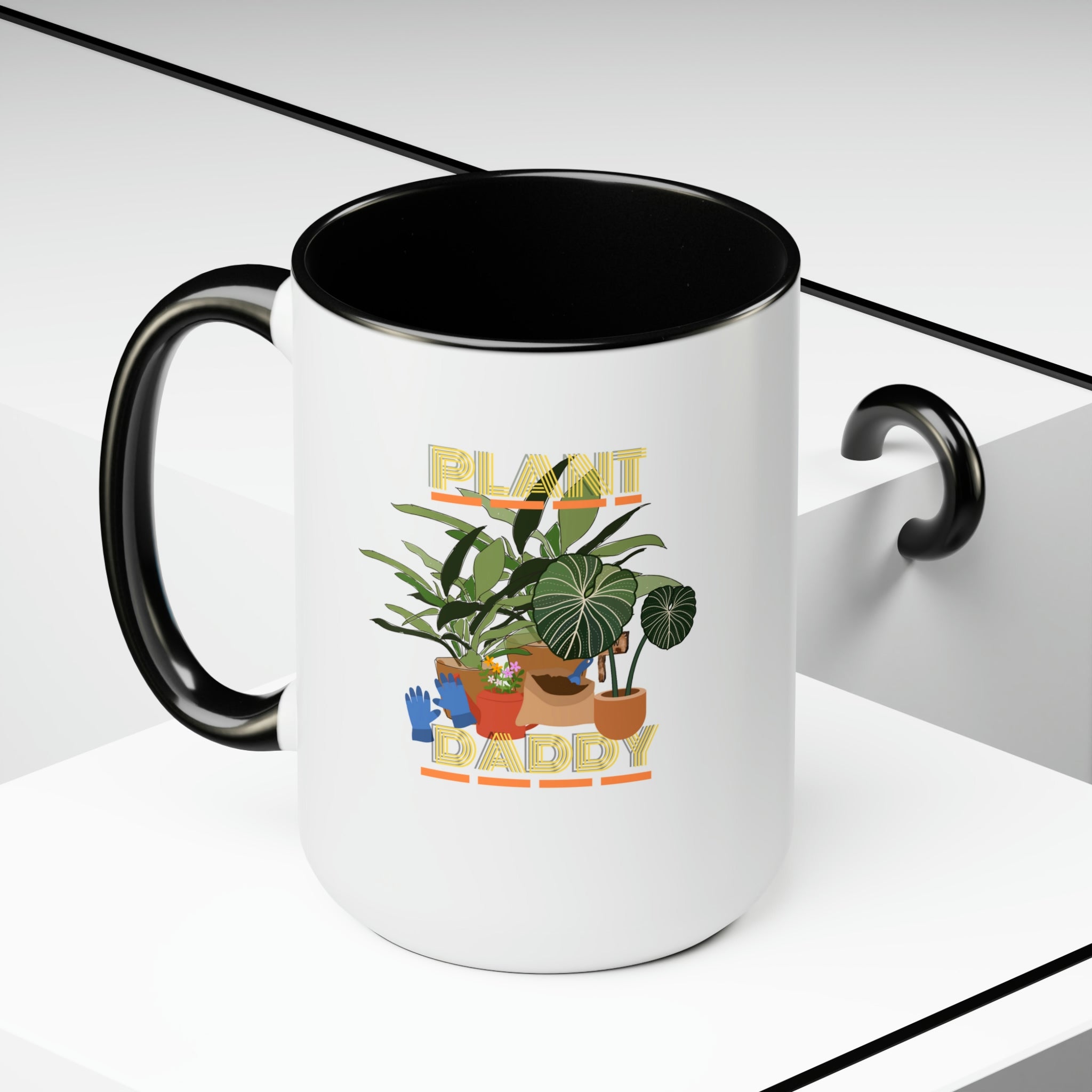 "Plant Daddy" LUV FARMS DesignsTwo-Tone Coffee Mugs, 15oz - SHOP LUV FARMS