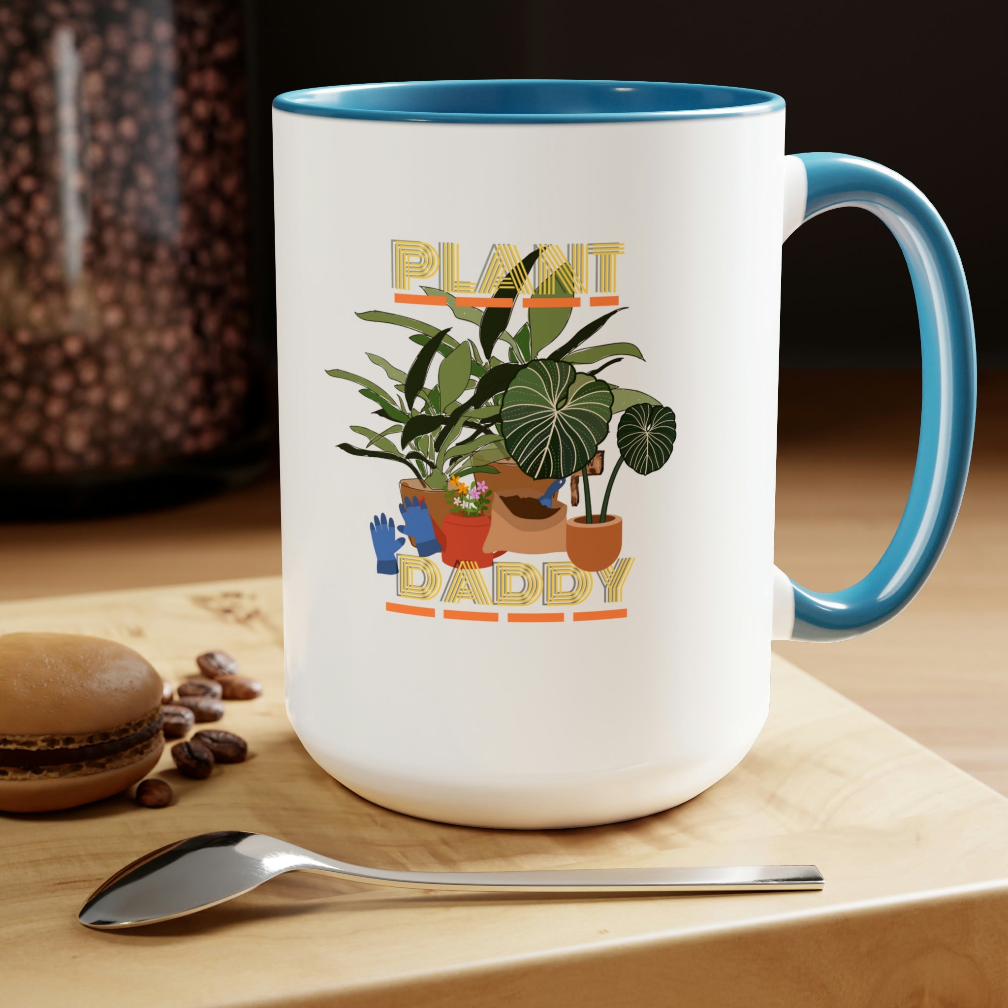 "Plant Daddy" LUV FARMS DesignsTwo-Tone Coffee Mugs, 15oz - SHOP LUV FARMS