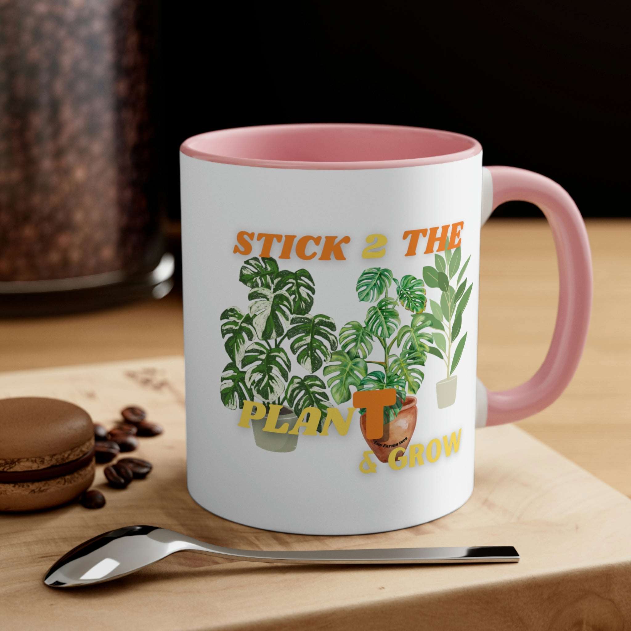 Stick 2 The Plan-T Accent Coffee Mug, 11oz - SHOP LUV FARMS