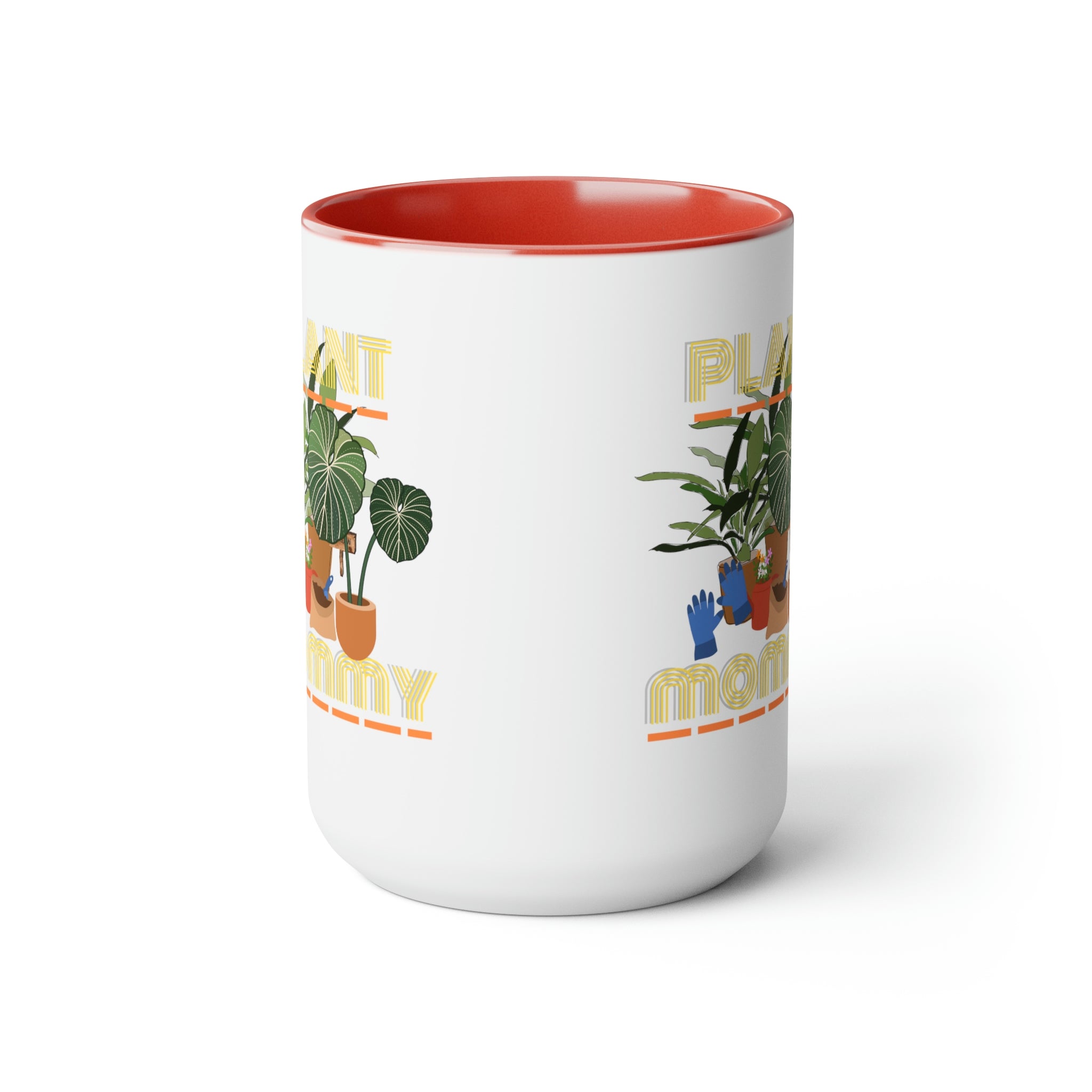 "Plant Mommy' Two-Tone Coffee Mugs, 15oz - SHOP LUV FARMS