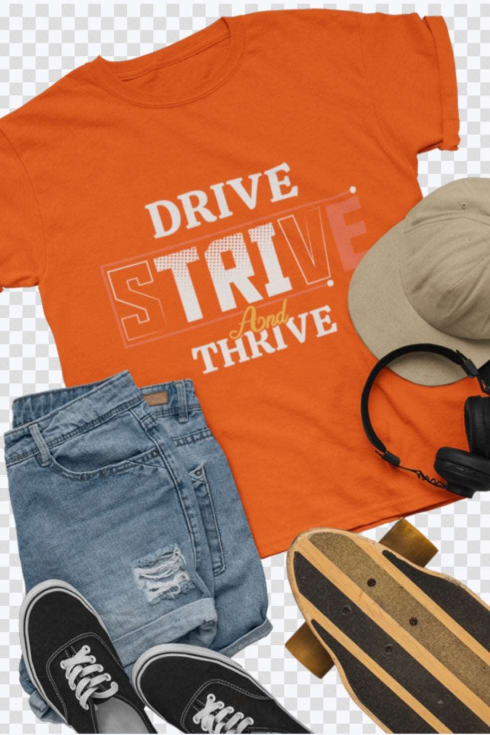 DRIVE, STRIVE, AND THRIVE Unisex Classic T-Shirt - Luv Farms Tees And Things