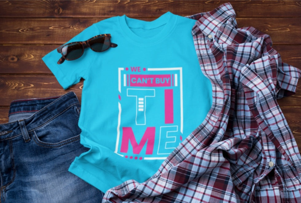 We Can't Buy Time Unisex Classic T-Shirt - Luv Farms Tees And Things