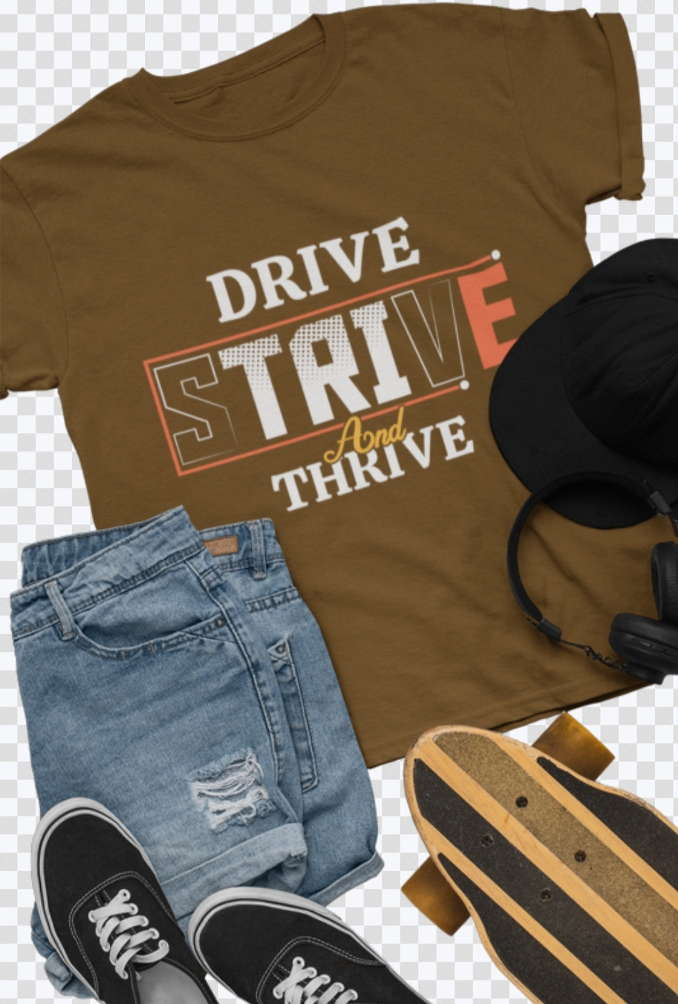 DRIVE, STRIVE, AND THRIVE Unisex Classic T-Shirt - Luv Farms Tees And Things