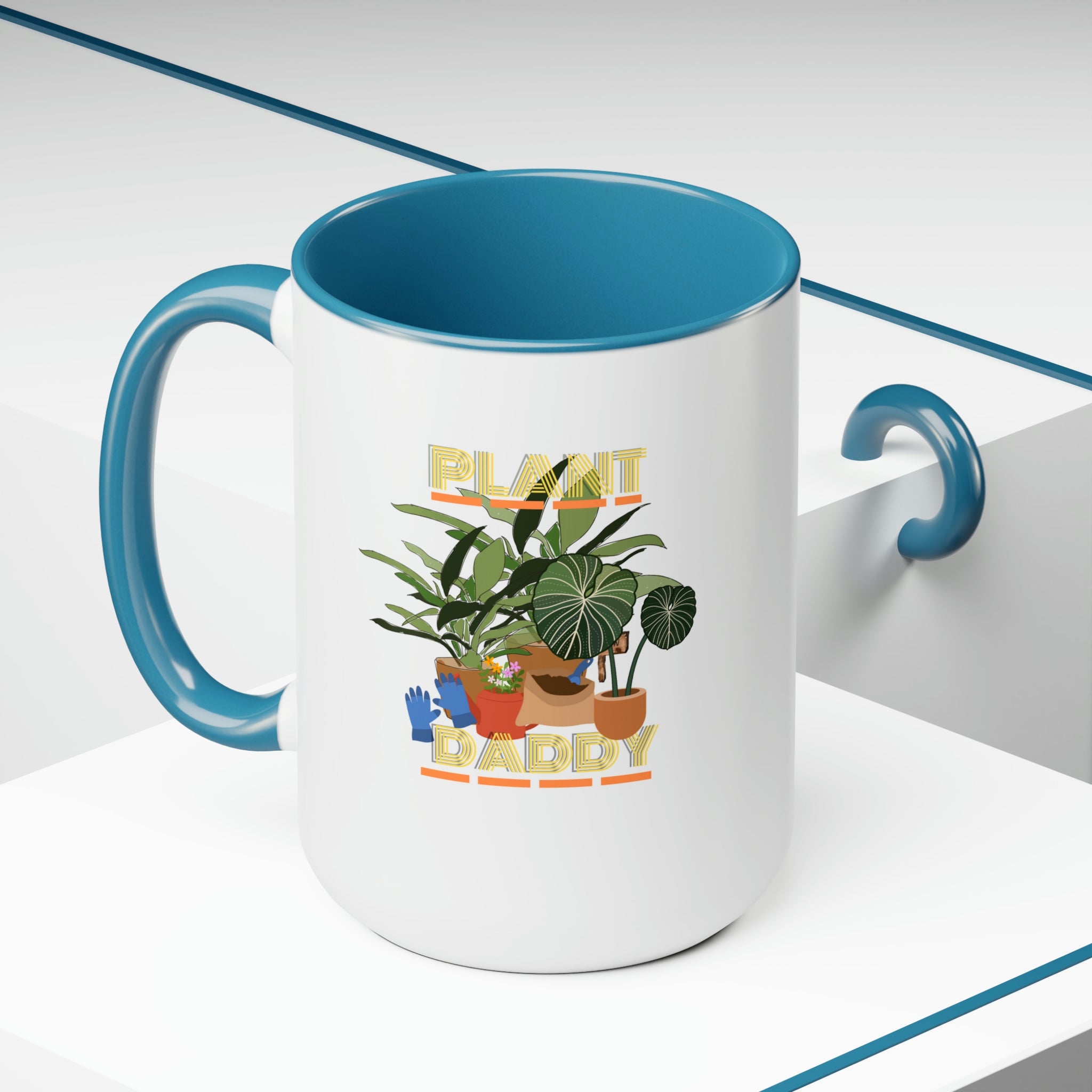 "Plant Daddy" LUV FARMS DesignsTwo-Tone Coffee Mugs, 15oz - SHOP LUV FARMS