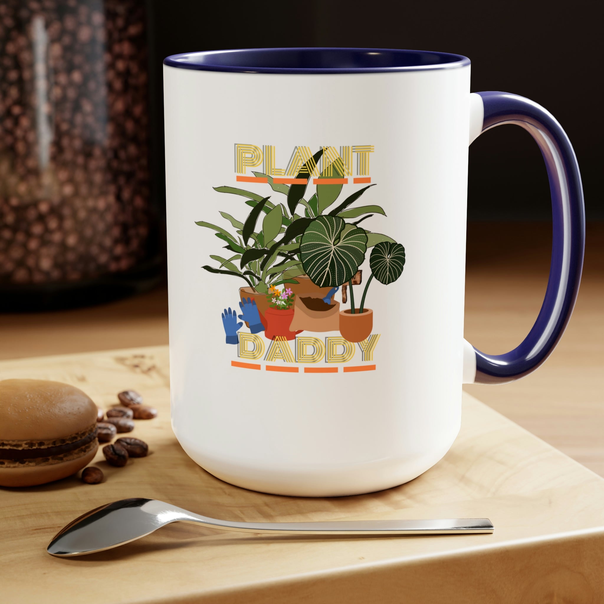 "Plant Daddy" LUV FARMS DesignsTwo-Tone Coffee Mugs, 15oz - SHOP LUV FARMS