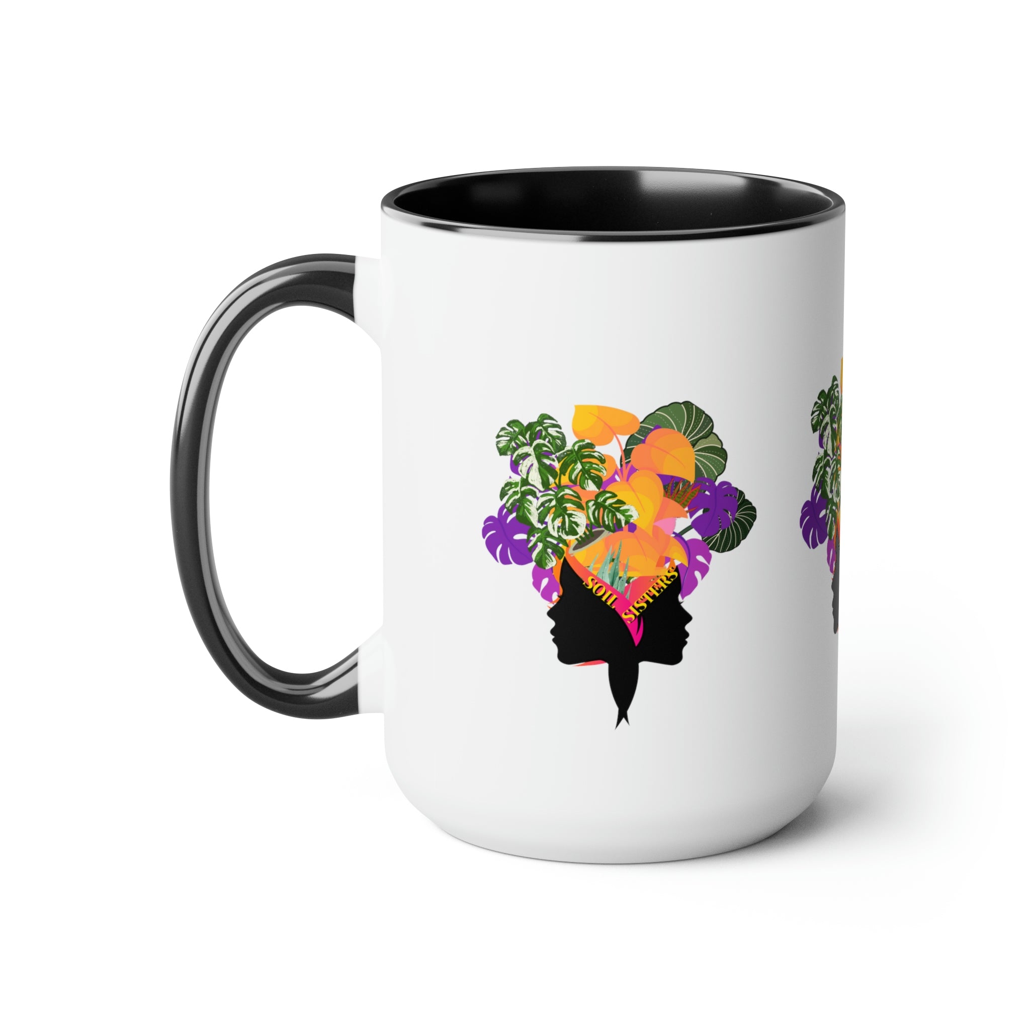 THE "SOIL SISTERS" Exclusive Luv Farms Design Two-Tone Coffee Mugs, 15oz - SHOP LUV FARMS