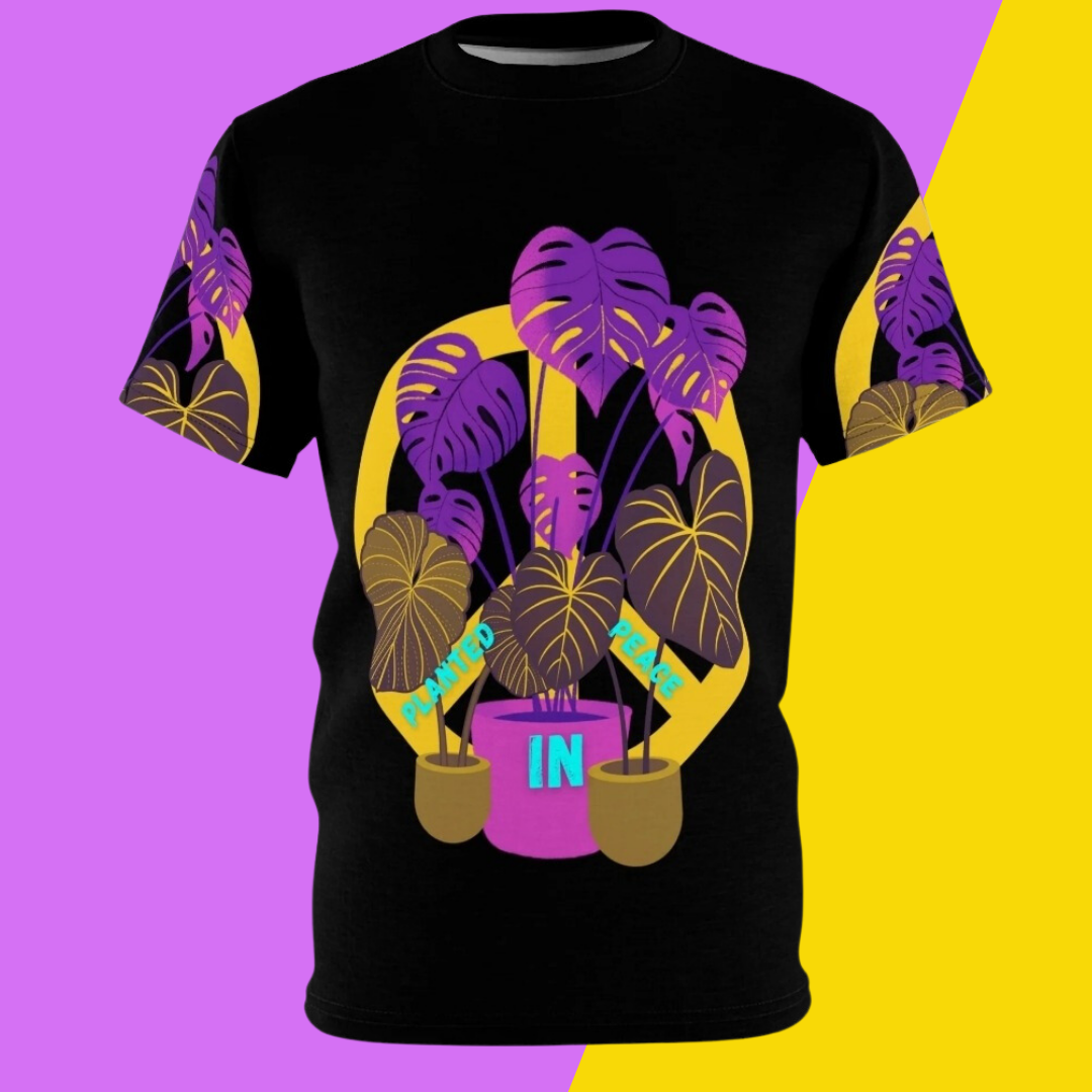 Planted In Peace Unisex Exclusive Fashion Tee "Be Planted" in Yellow - SHOP LUV FARMS