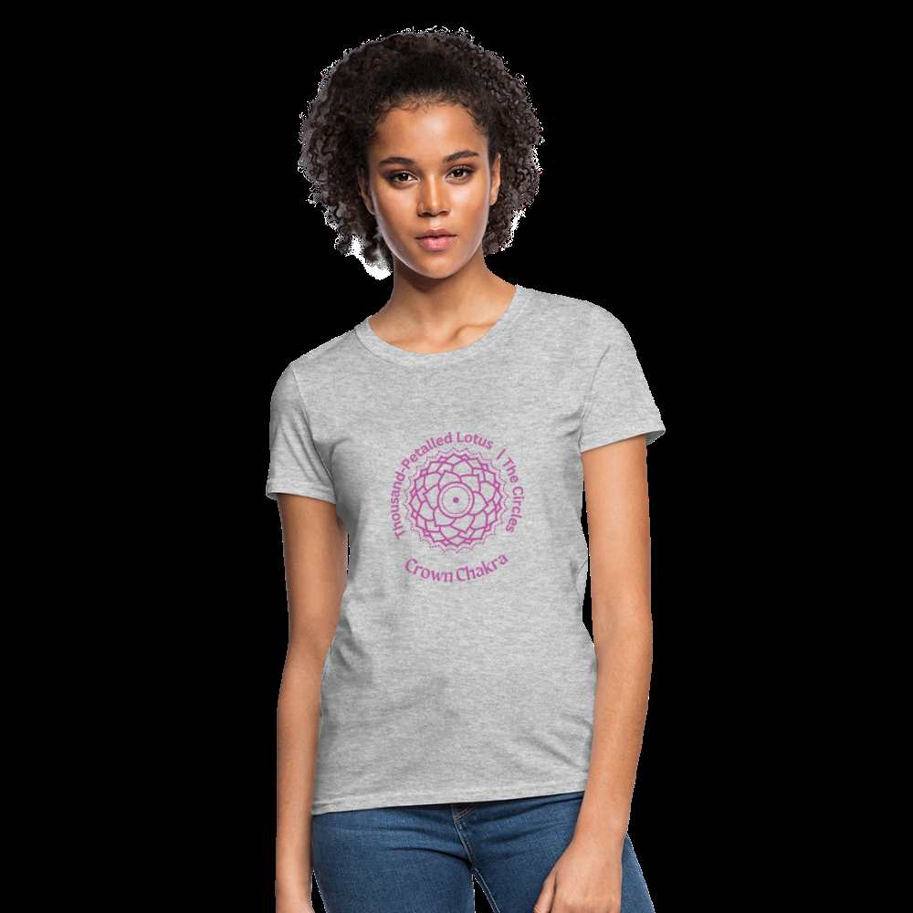 Crown Chakra Women's T-Shirt - heather gray