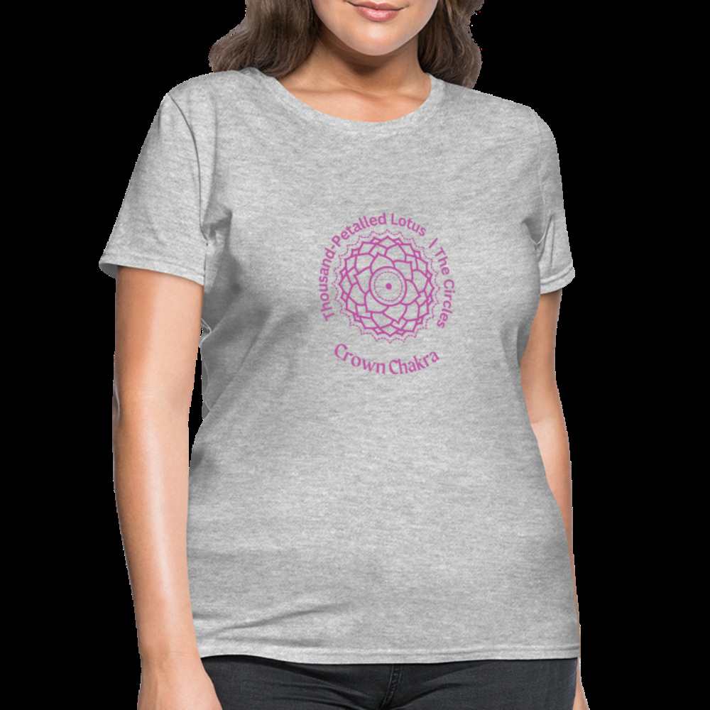 Crown Chakra Women's T-Shirt - heather gray