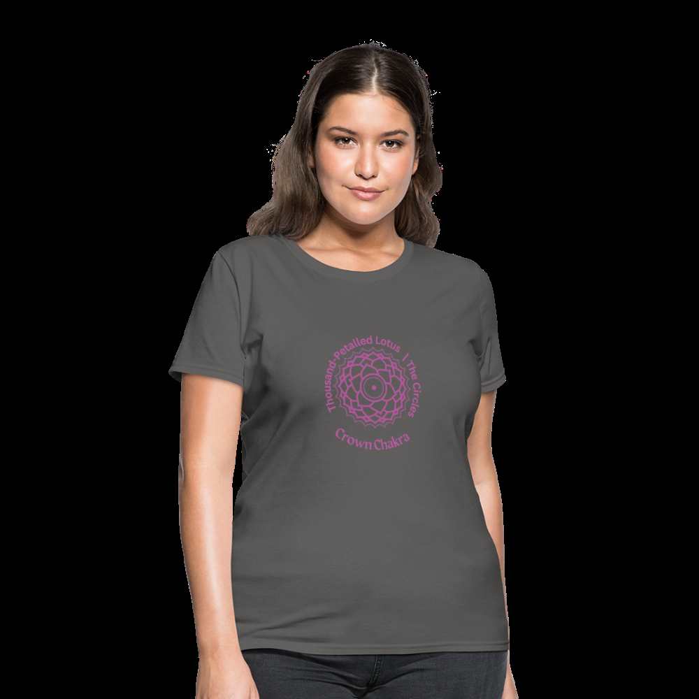 Crown Chakra Women's T-Shirt - charcoal