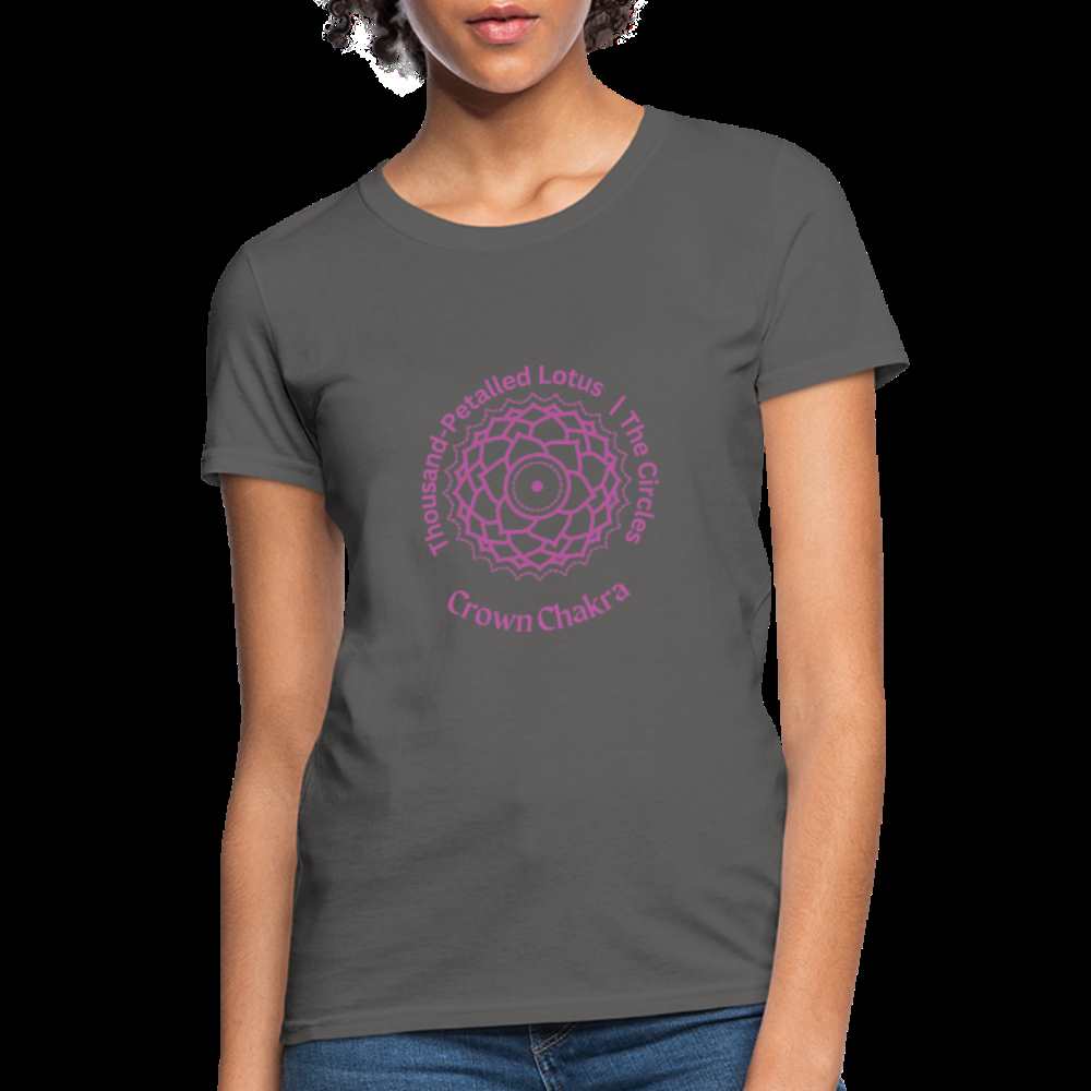 Crown Chakra Women's T-Shirt - charcoal