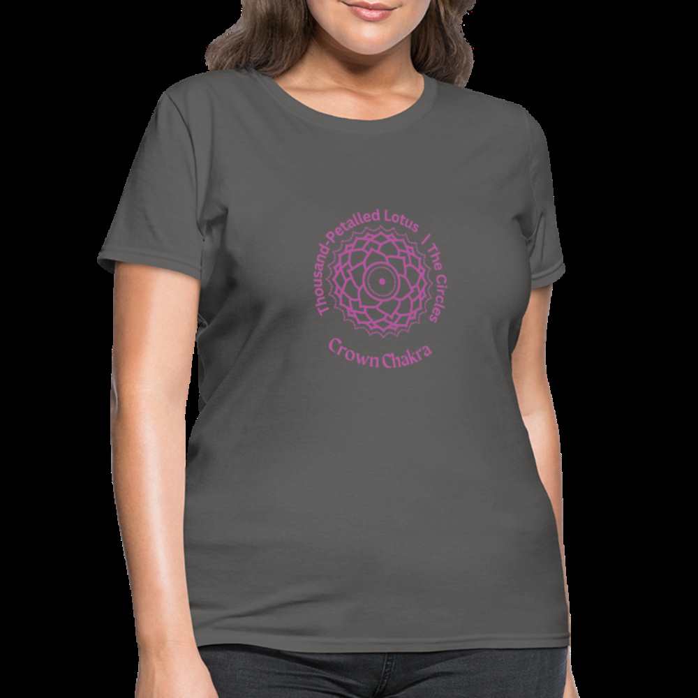 Crown Chakra Women's T-Shirt - charcoal