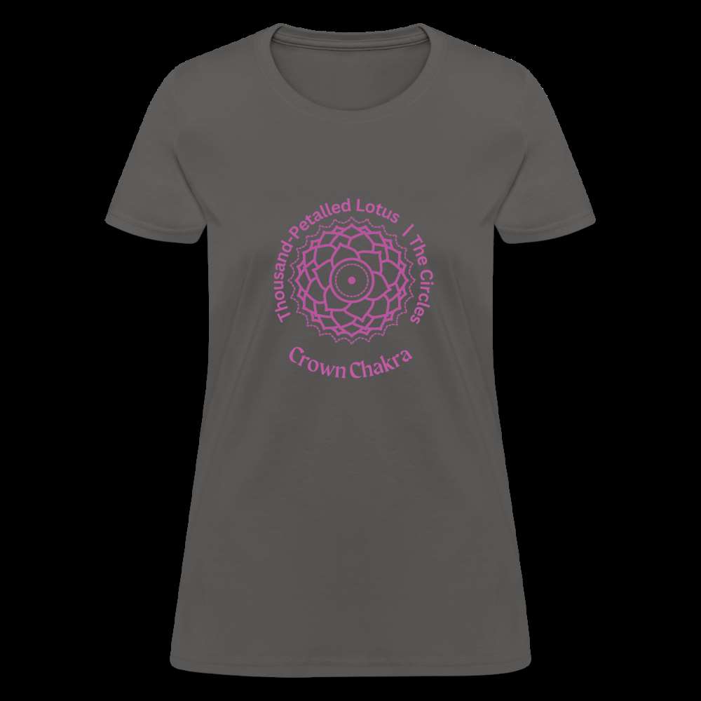 Crown Chakra Women's T-Shirt - charcoal