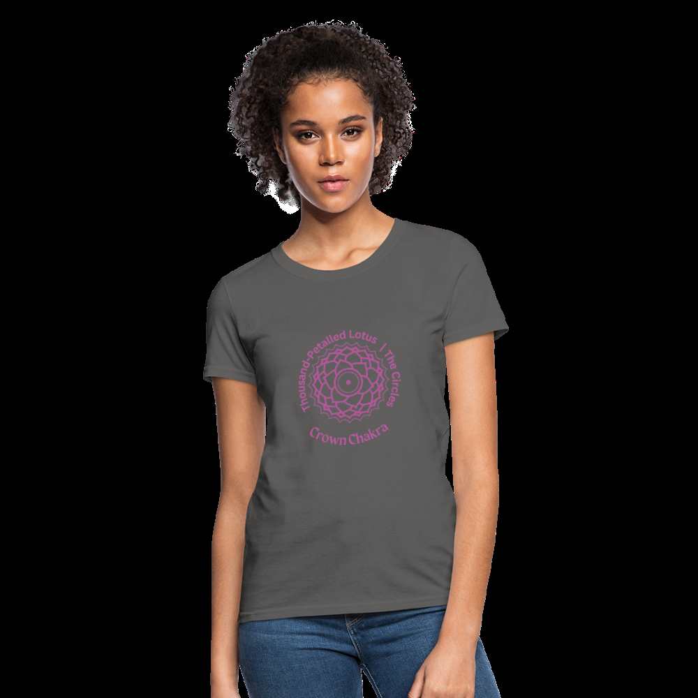 Crown Chakra Women's T-Shirt - charcoal