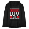 SPREAD LUV LIKE WILDFLOWERS! Unisex Lightweight Terry Hoodie - charcoal grey