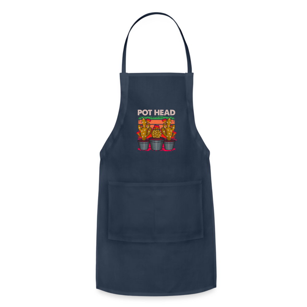 Pot Head Adjustable Apron - navy